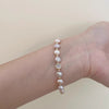 Strawberry Quartz Pearl Bracelet Love Positive Chain