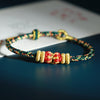 Chinese Zodiac Guardian Deity Bracelet, Hand-Woven Cord