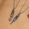 Copper Vajra Pendant Necklace with Six-Syllable Mantra