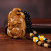 Green Sandalwood Nine Tailed Fox Carving