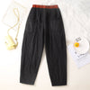 Women's Harem Pants, Thickened Cotton Blend Winter Trousers