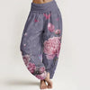 Cotton Women's Harem Pants with Digital Print Designs