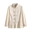 Men's Long Sleeve Tang Suit Jacket Chinese Style Linen Shirt