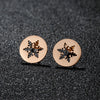 Stainless Steel Asymmetric Stud Earrings