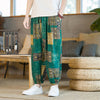 Men's Harem Pants, Cotton Patchwork Trousers