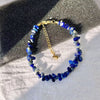Natural Irregular Stone Necklace or Bracelet, Gold-Tone Clasp