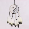 Yin Yang Dream Catcher Circular Net with Feathers Balance Decoration