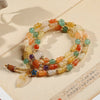 Golden Silk Jade Gourd Wealth Bracelet for Women