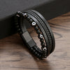 Evil Eye Protection Beaded Multilayered Braided Bracelet