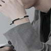 Seven Deadly Sins Braided Bracelet with Engraved Bar