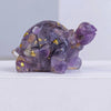Crystal Gravel Drip Resin Small Turtle Decoration Statue