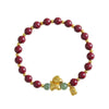 Chinese Zodiac Year of the Horse Fu Character Cinnabar Bracelet