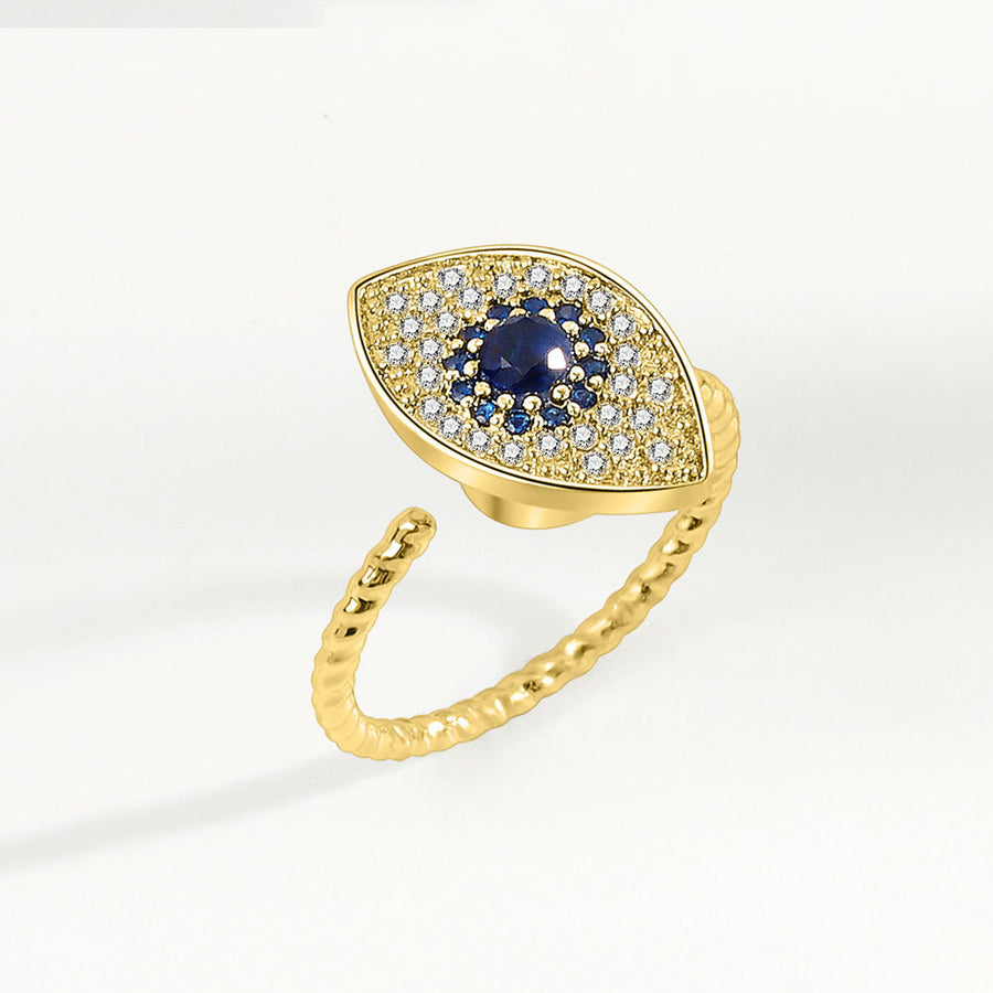 Evil Eye Protection Blessing Rotatable Ring