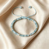 Natural Stone Spacer Bead Adjustable Bracelet