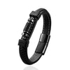 Om Mani Padme Hum Leather Bracelet with Stone Beads