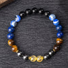 Tiger Eye and Citrine Bead Bracelet for Strength