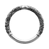 Double Dragon Adjustable Bracelet Silver Tone Alloy Open Bangle
