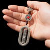 Tibetan Style Vajra, Bell and Prayer Wheel Ornament
