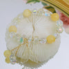 Crystal Charm Bracelet with Clover, Heart or Flower Motif
