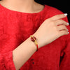 Handwoven Cinnabar Peace Buckle Rope Bracelet