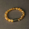 Crystal Bead Protection Bracelet with Bodhi Seed