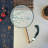 Embroidered Round Hand Fan with Tassel, Chinese Classical Style