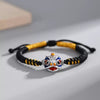 Enamel Lion Charm Braided Bracelet