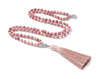 Natural Stone Tree of Life Tassel Necklace
