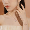 925 Sterling Silver Rabbit Moonstone Jewelry Set