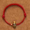 Turtle Hetian Fu Character Luck Red String Bracelet