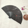 Bamboo Folding Hand Fan with Silk Fabric, Modern Minimalist Design