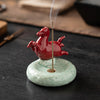 Ceramic Horse Incense Burner, New Chinese Style Home Decor