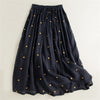 Artistic Vintage Dot Pattern Women's Pleated Skirt