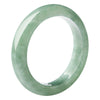Natural Jade Prosperity Abundance Ring - Bean Green Stone Band