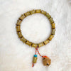 Green Sandalwood Bamboo Bead Bracelet