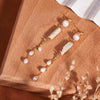 Shoushan Stone Pearl Drop Earrings Silver Posts