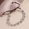 Adjustable Woven Cord Bracelet with Alloy Charm, 12 Styles