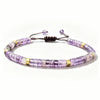 Natural Stone Adjustable Spacer Bead Bracelet