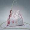 Embroidered Canvas Crossbody Bag with Tassels