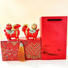 Resin Goat Figurine with Fortune Bag or Treasure Bowl