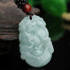 Carved Jade Zodiac Pendant Necklace