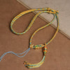 Colorful String Wealth Necklace Pendant Handmade Braided Cord