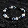 Natural Stone Bead Bracelet, Handmade Round Gemstone Jewelry