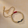 Handwoven Colorful Rope Bracelet with Traditional Knot