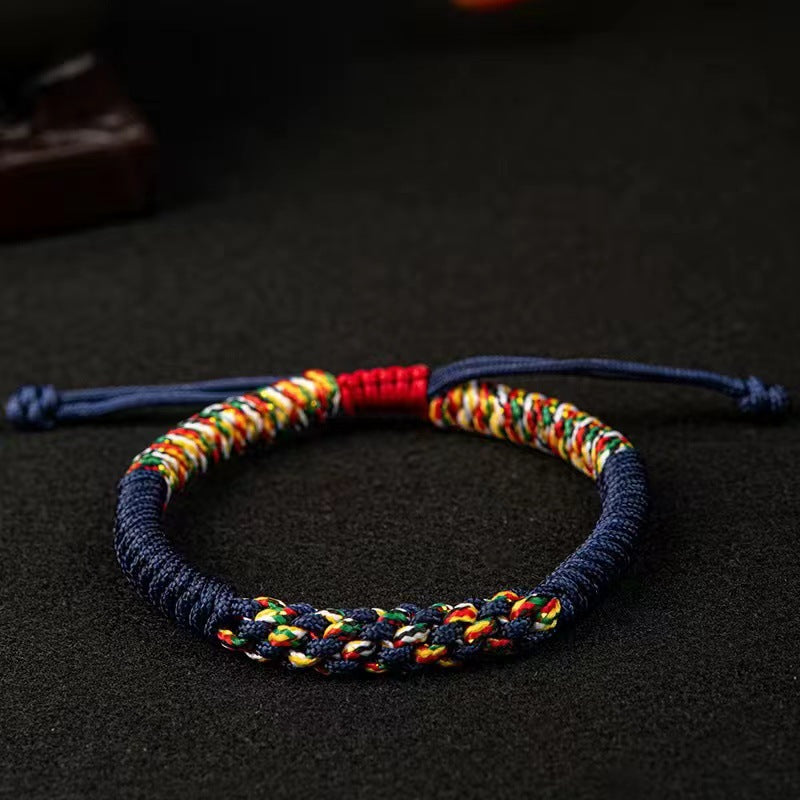 Handmade King Kong Knot Bracelet with Lucky Red String