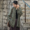 Tie Dye Frog-Button Long Sleeve Zen Meditation Open Front Jacket