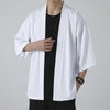 Men's Kimono Open Front Jacket Solid Color Lightweight Summer Cardigan