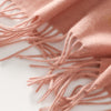 Embroidered Wool Shawl with Tassels, Winter Scarf Wrap