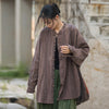 Tie Dye Frog-Button Long Sleeve Zen Meditation Open Front Jacket