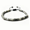 Natural Stone Adjustable Spacer Bead Bracelet